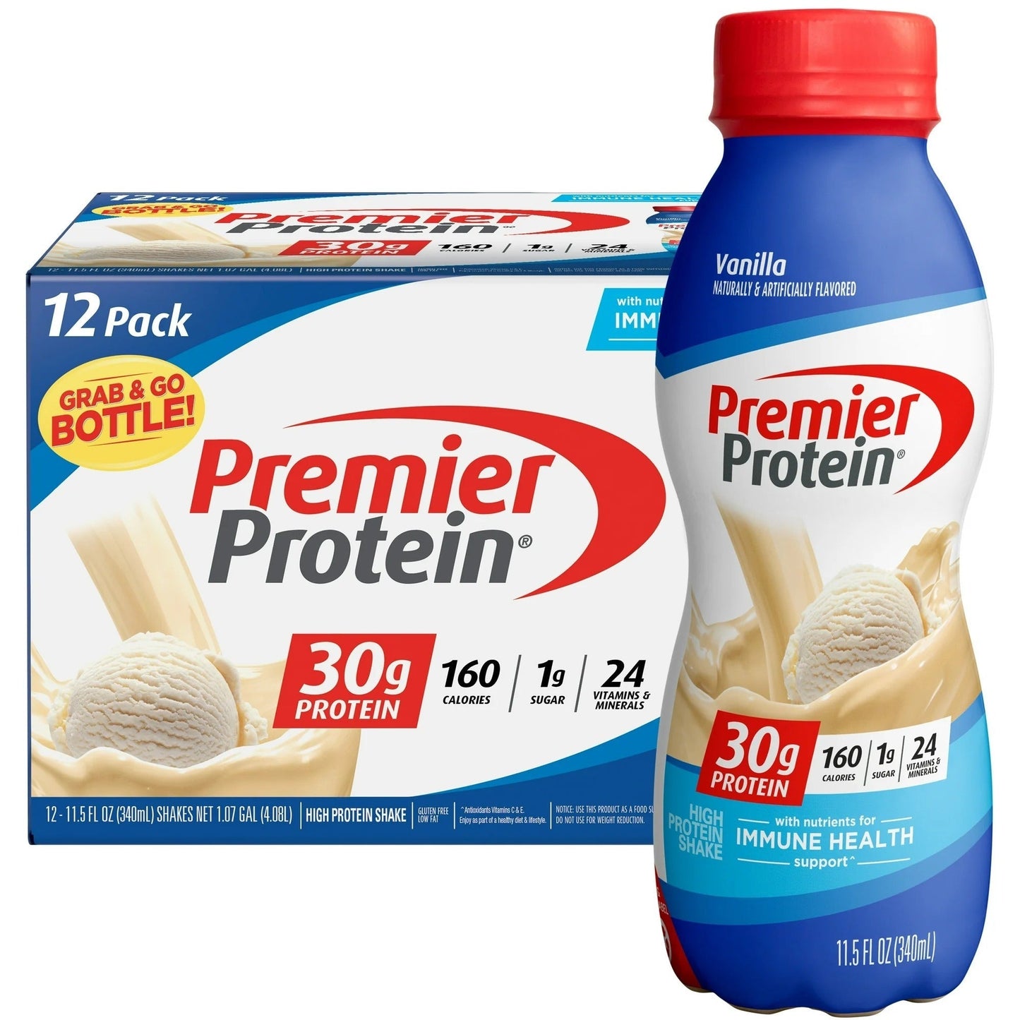 Premier Protein Shake 30g Protein 11.5 Fl Oz (Pack of 12)